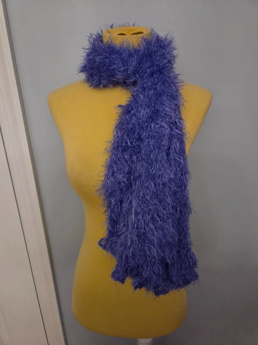 Lavender Plush Furry Scarf